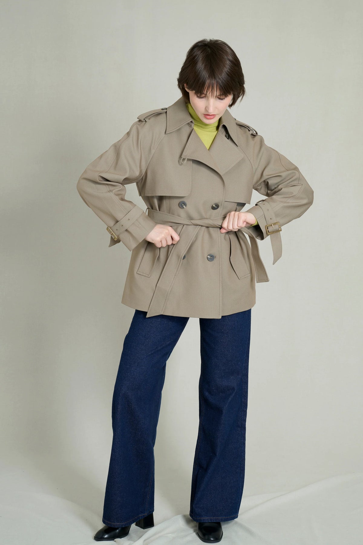 Taupe Trench Coat 2