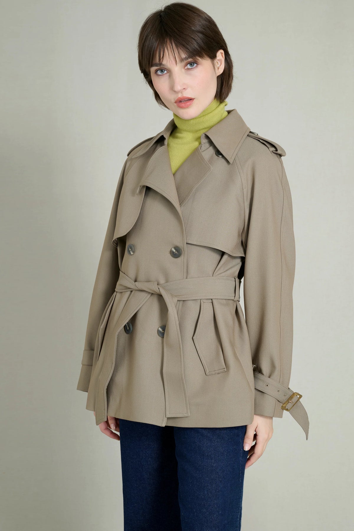 Taupe Trench Coat 4