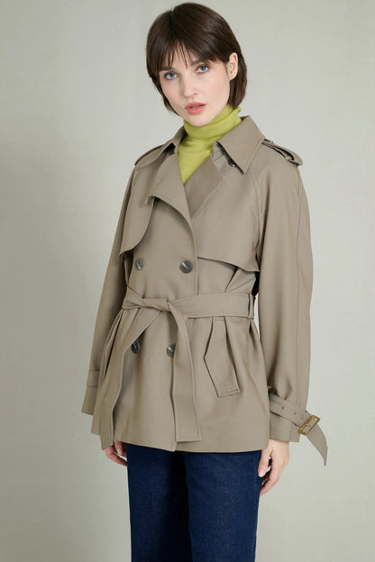 Taupe Trench Coat 4