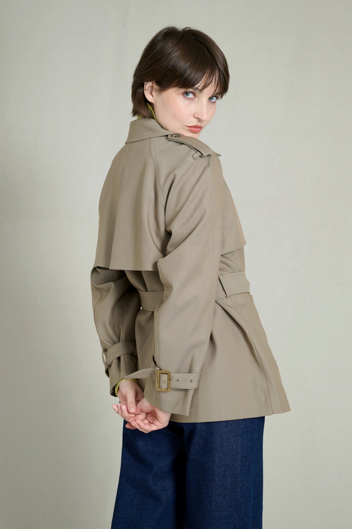Taupe Trench Coat 5