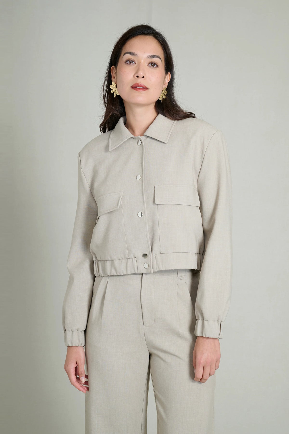 Taupe flowy trousers 2