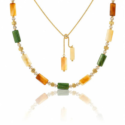 Terra Shell Station Necklace - 18K Gold Plated 0