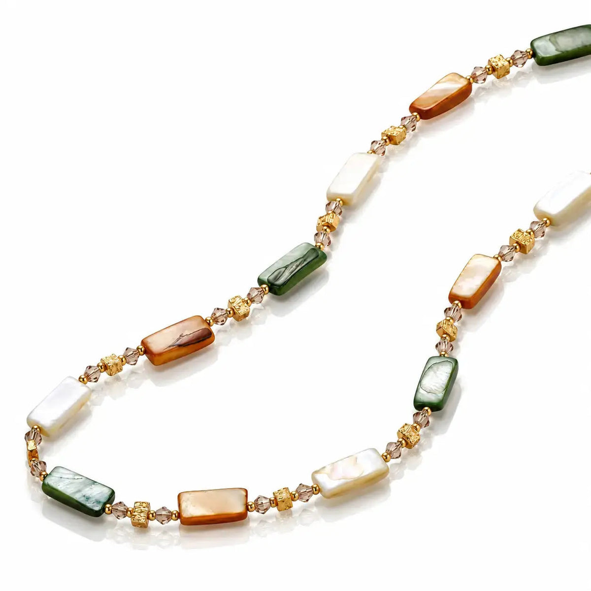 Terra Shell Station Necklace - 18K Gold Plated 3