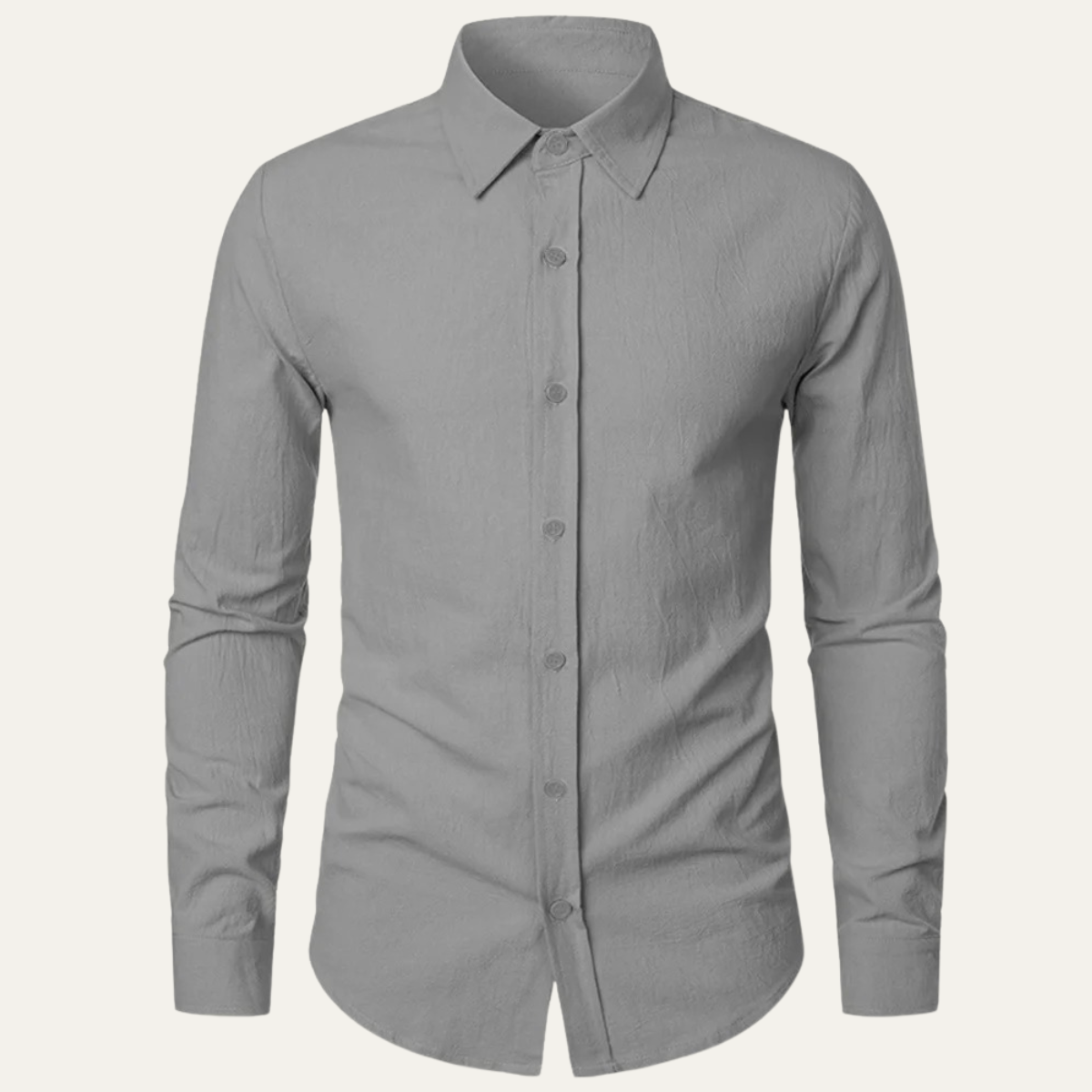 The Quirinale Men’s Lightweight Cotton Linen Business Shirt 0