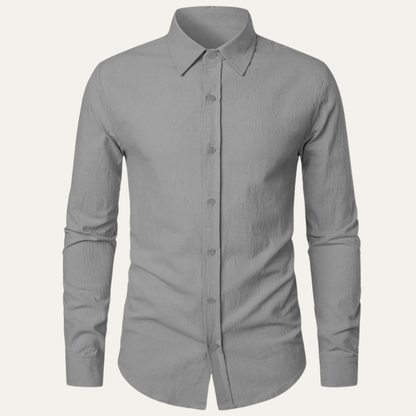 The Quirinale Men’s Lightweight Cotton Linen Business Shirt 0