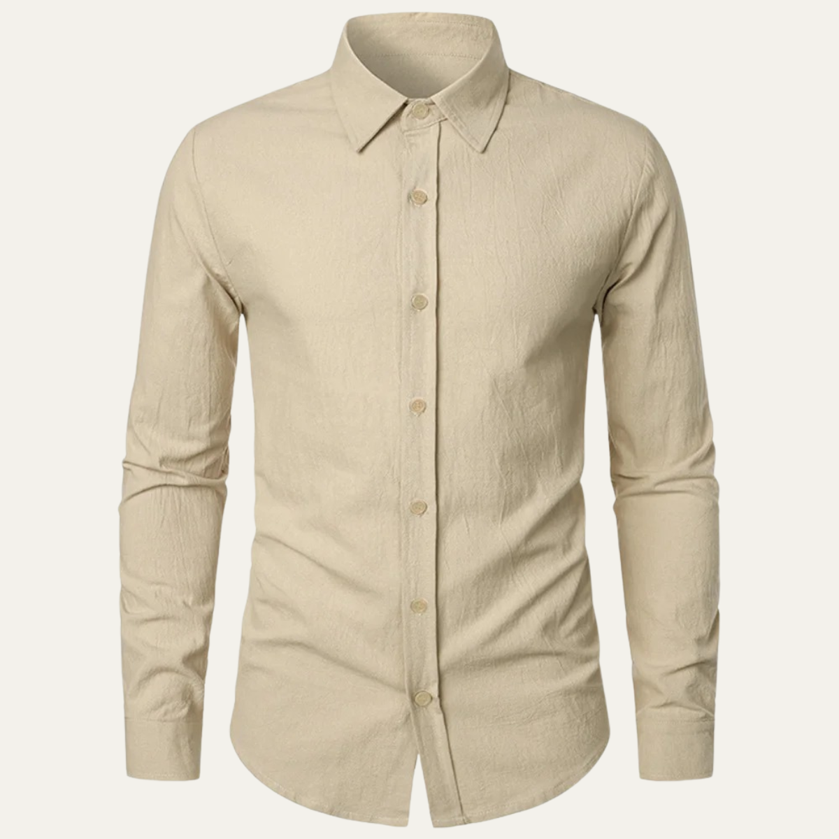 The Quirinale Men’s Lightweight Cotton Linen Business Shirt 1