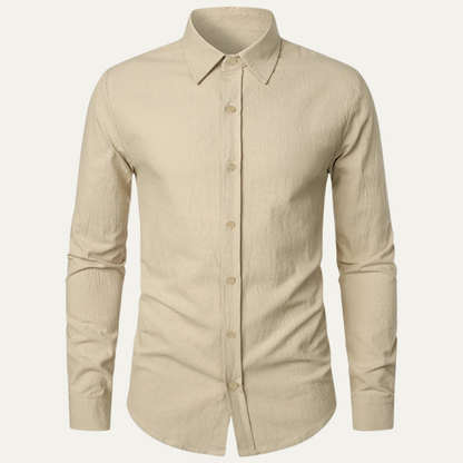 The Quirinale Men’s Lightweight Cotton Linen Business Shirt 1