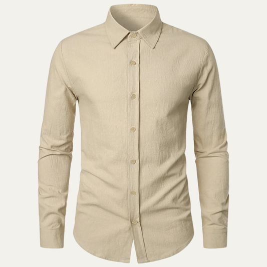 The Quirinale Men’s Lightweight Cotton Linen Business Shirt 1