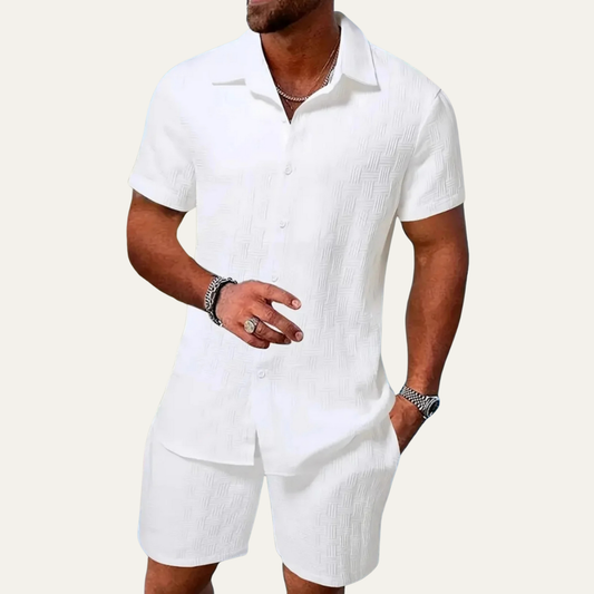 The Taranto Men’s Summer Beach Set – Shirt and Shorts 0