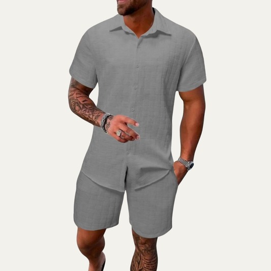 The Taranto Men’s Summer Beach Set – Shirt and Shorts 4