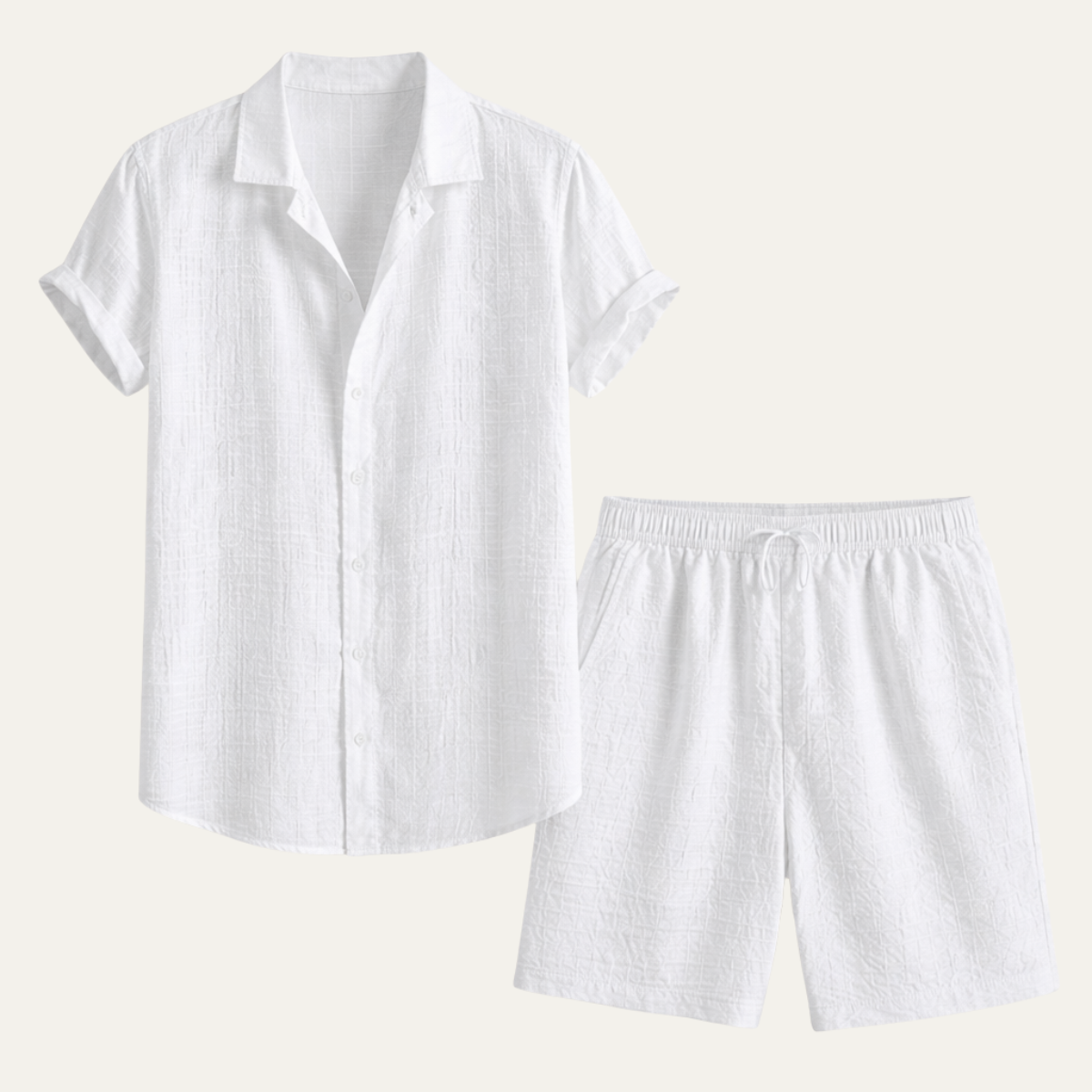 The Taranto Men’s Summer Beach Set – Shirt and Shorts 6
