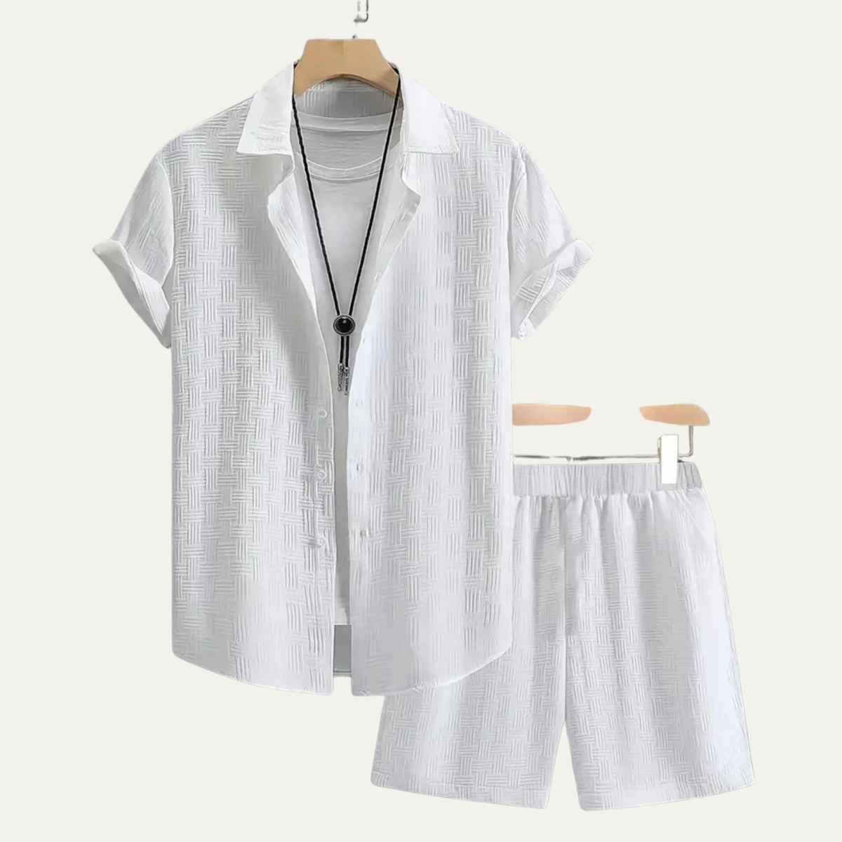 The Taranto Men’s Summer Beach Set – Shirt and Shorts 7