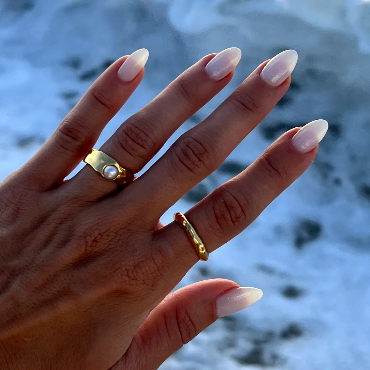 Timeless Natural Gold Pearl Ring 4
