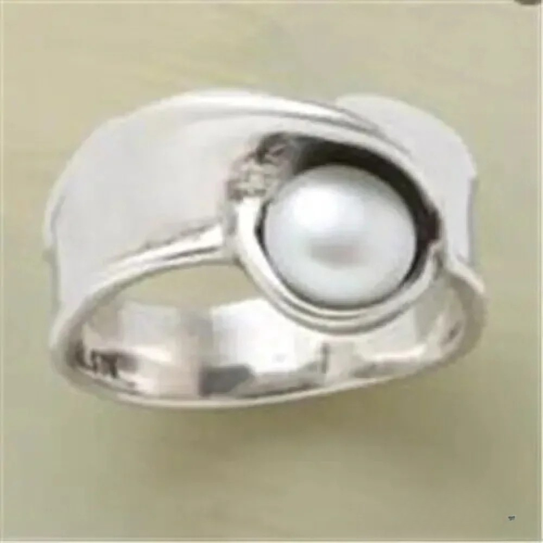 Timeless Pearl Inlay Ring 0