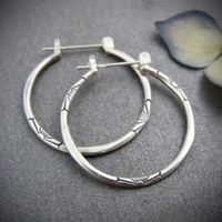 Timeless Silver Hoop Earrings 0