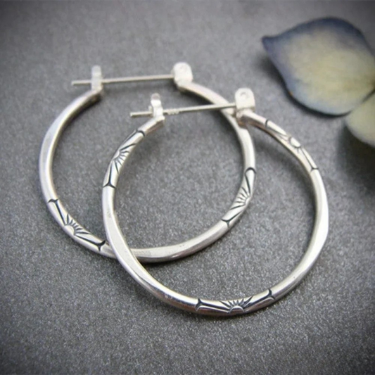 Timeless Silver Hoop Earrings 0