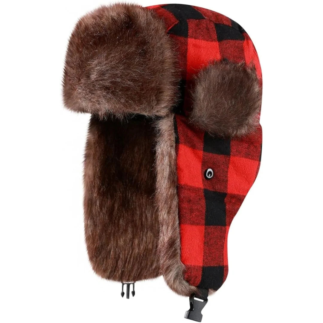 Trapper Winter Hat with Fur Lining - Sasha 3