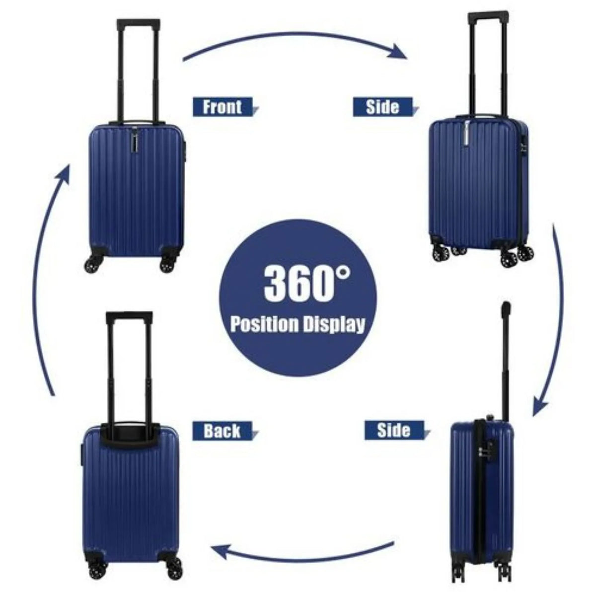 TravelMate | 2-Piece Luggage Set with 360° Spinner Wheels | Lightweight & Expandable for Effortless Family Travel 2