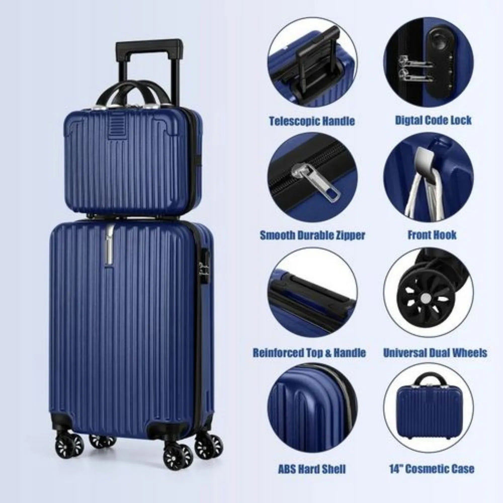 TravelMate | 2-Piece Luggage Set with 360° Spinner Wheels | Lightweight & Expandable for Effortless Family Travel 3