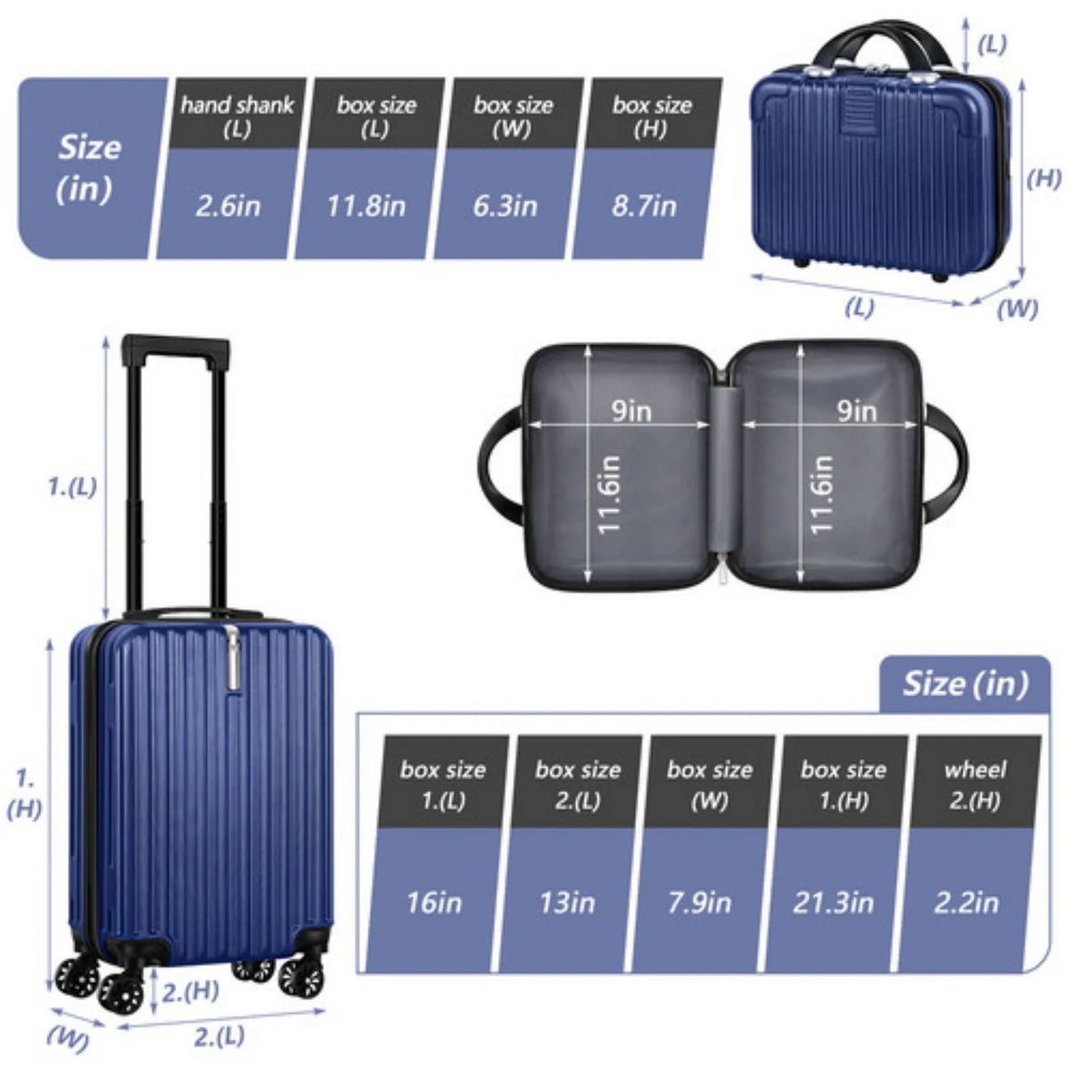 TravelMate | 2-Piece Luggage Set with 360° Spinner Wheels | Lightweight & Expandable for Effortless Family Travel 5