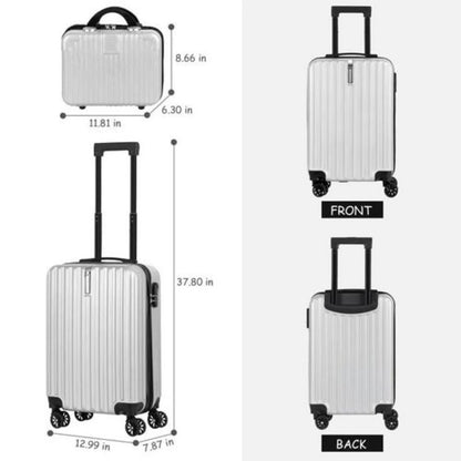 TravelMate | 2-Piece Luggage Set with 360° Spinner Wheels | Lightweight & Expandable for Effortless Family Travel 8