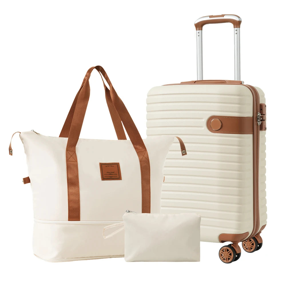 TravelMate | 3-Piece Luggage Set with Lightweight Hardshell Design | Airline Approved for Effortless Travel 1