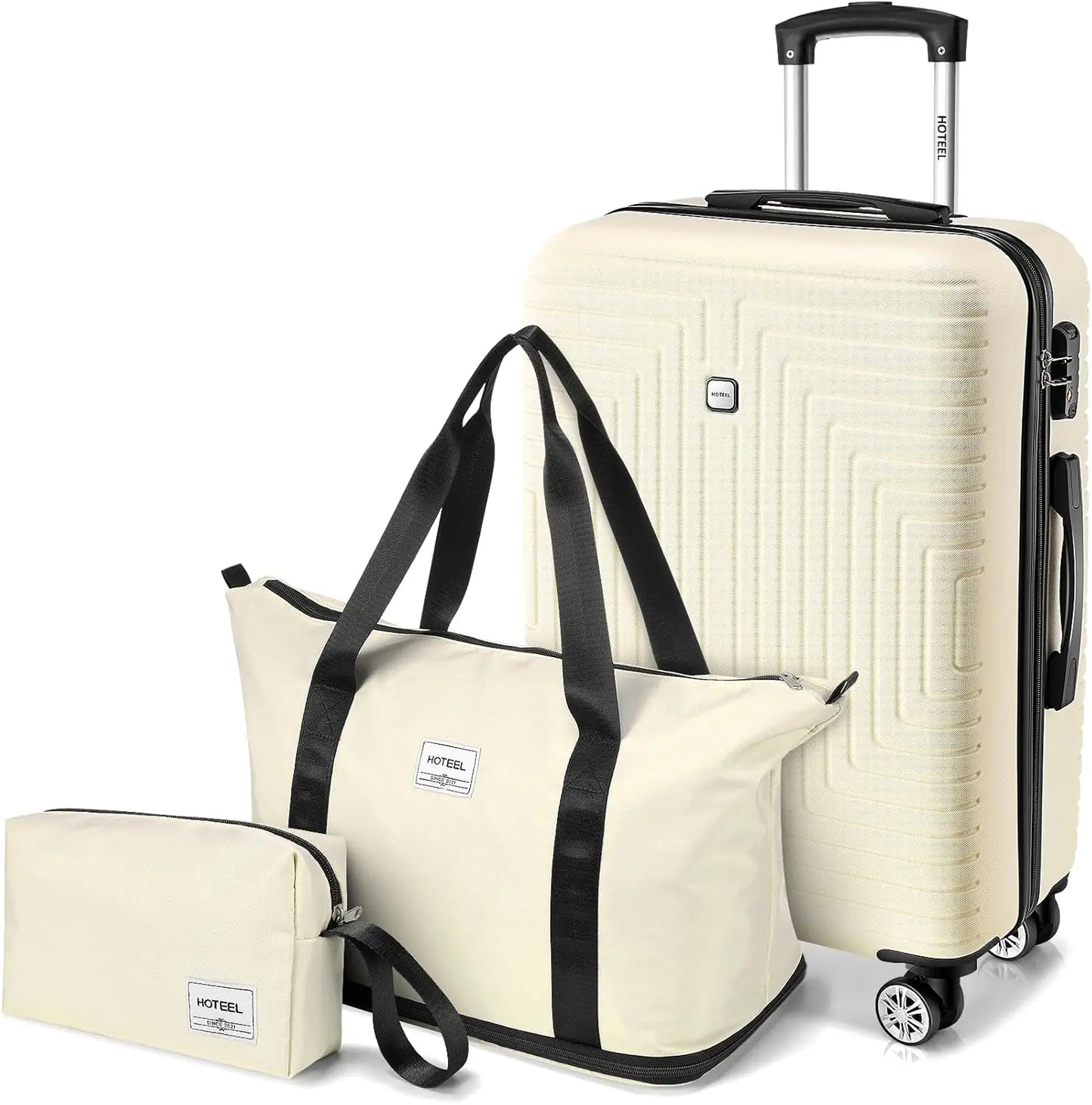 TravelMate | 3-Piece Luggage Set with TSA Lock & Expandable Duffle Bag | Durable Travel Solution for All Your Needs 0