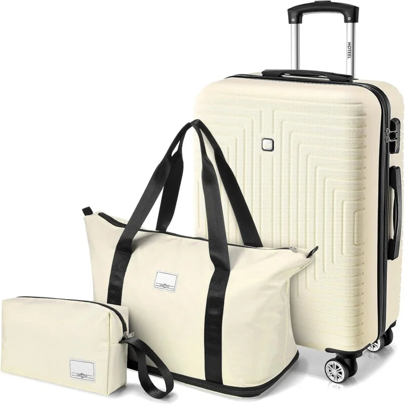 TravelMate | 3-Piece Luggage Set with TSA Lock & Expandable Duffle Bag | Durable Travel Solution for All Your Needs 8