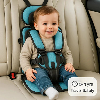Travel Buddy | Portable Child Car Seat with 5-Point Harness | Lightweight & Foldable for Safe Travel 0