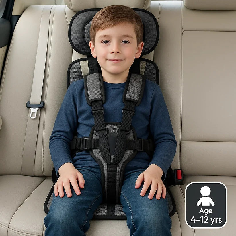Travel Buddy | Portable Child Car Seat with 5-Point Harness | Lightweight & Foldable for Safe Travel 13
