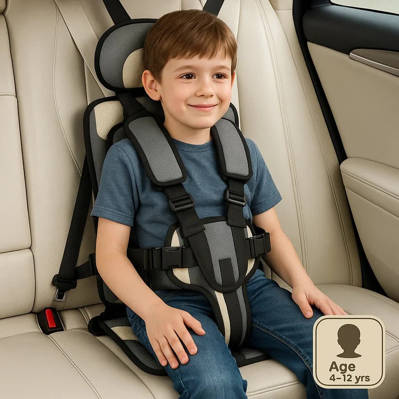 Travel Buddy | Portable Child Car Seat with 5-Point Harness | Lightweight & Foldable for Safe Travel 4