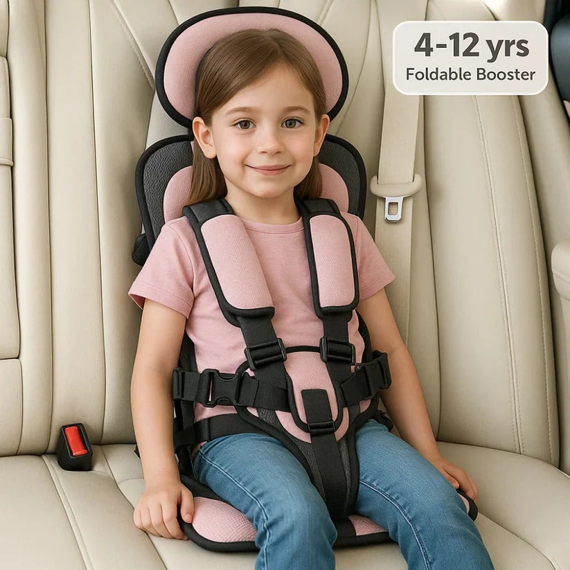 Travel Buddy | Portable Child Car Seat with 5-Point Harness | Lightweight & Foldable for Safe Travel 9