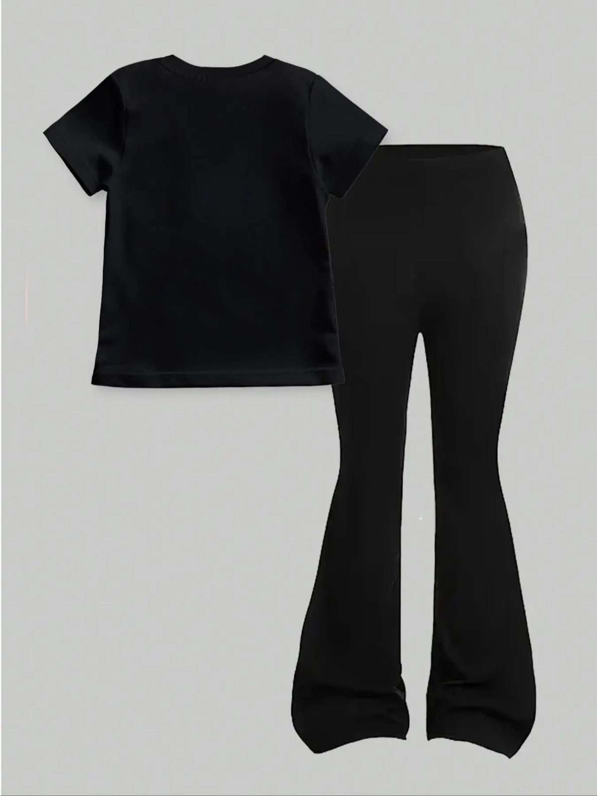 Trendy Kids | Cartoon Flared Pants Set with Comfortable Fit | Stylish Outfit for Girls Aged 4-12 4