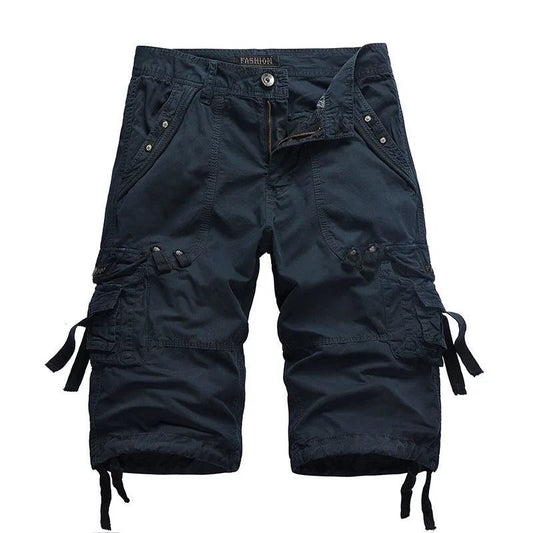 Utility Cargo Shorts with Belt and Flap Pockets 4