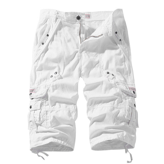 Utility Cargo Shorts with Belt and Flap Pockets 6