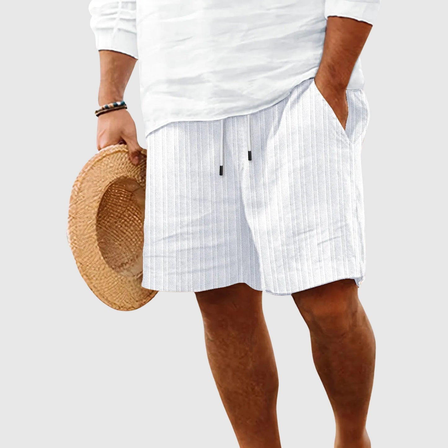 Valentino | Lightweight Striped Summer Shorts 1