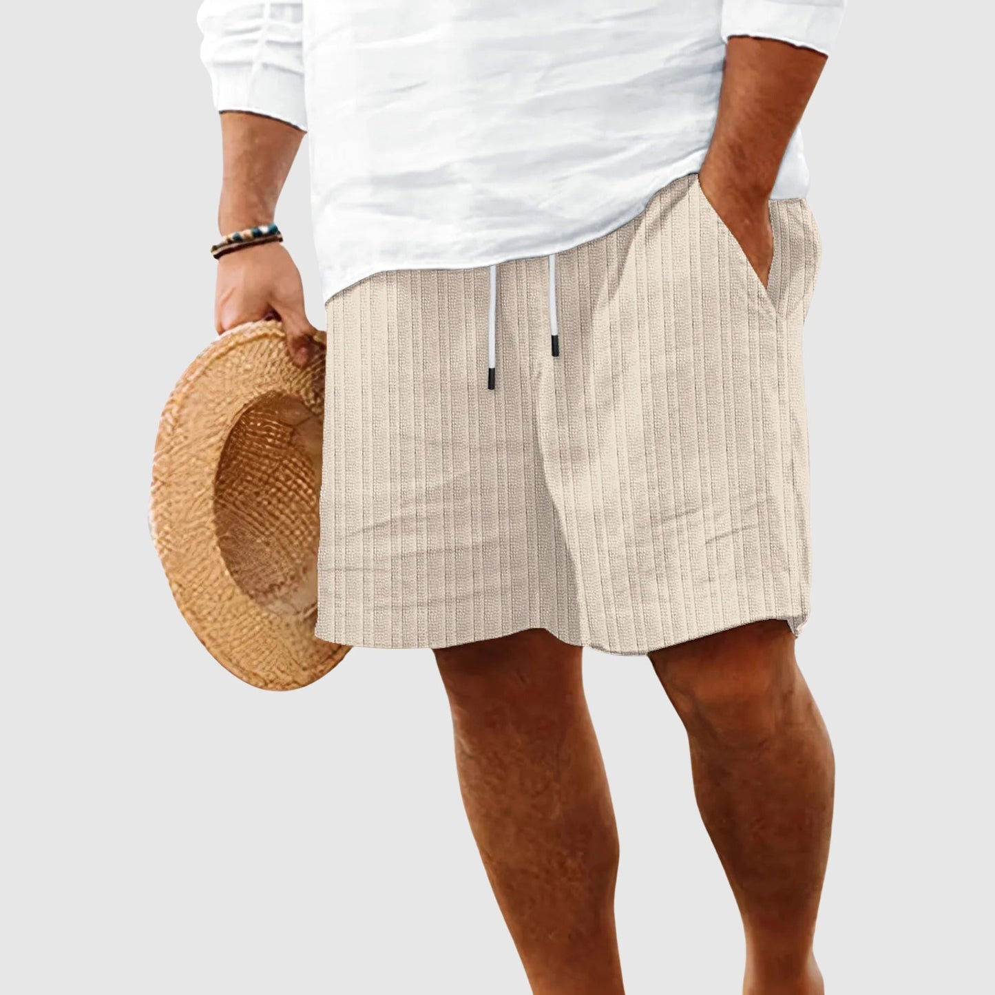 Valentino | Lightweight Striped Summer Shorts 2