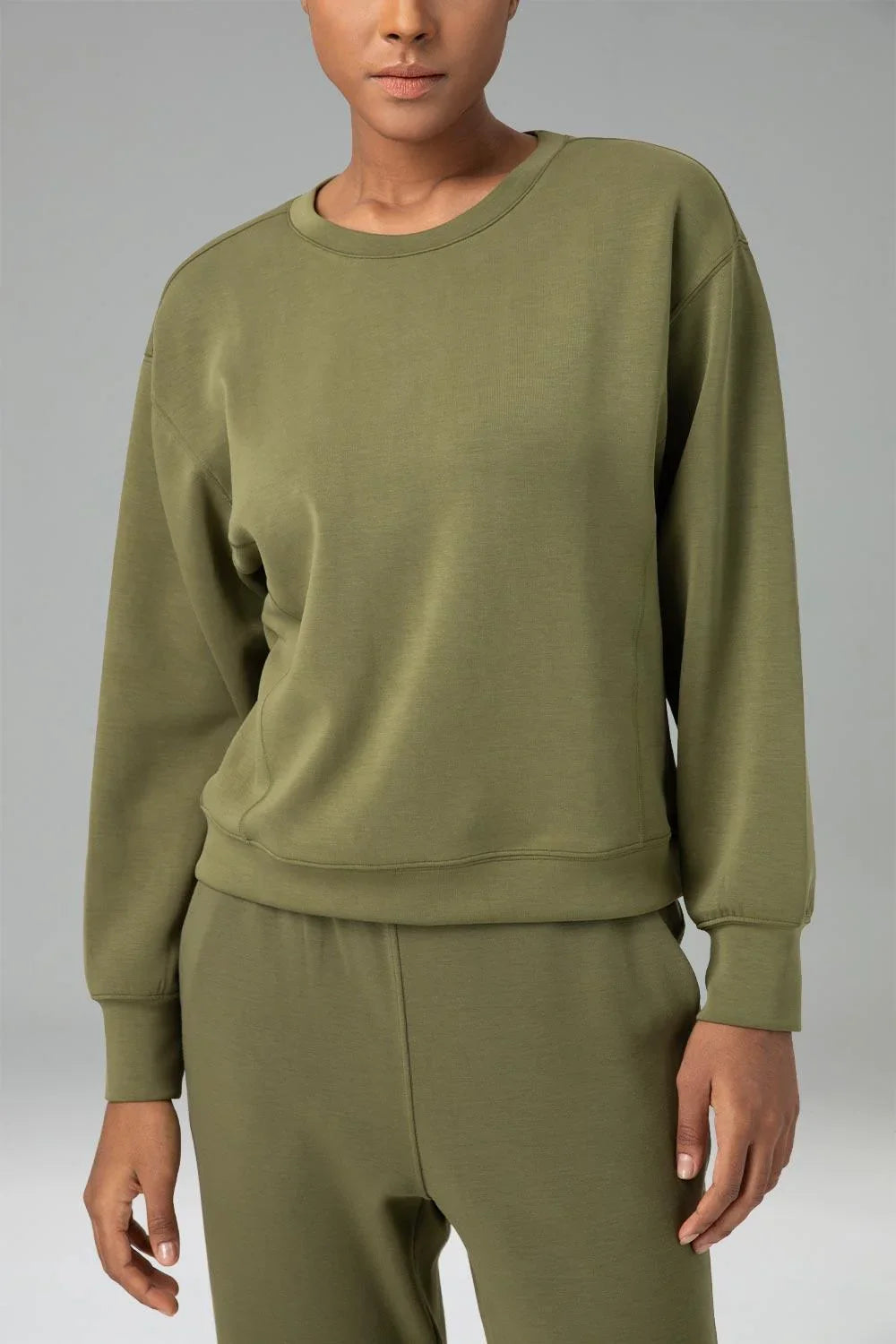 Velvra Modal Crewneck Long Sleeve Sweatshirt 11