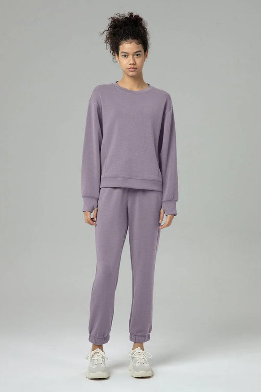 Velvra Modal Crewneck Long Sleeve Sweatshirt 8