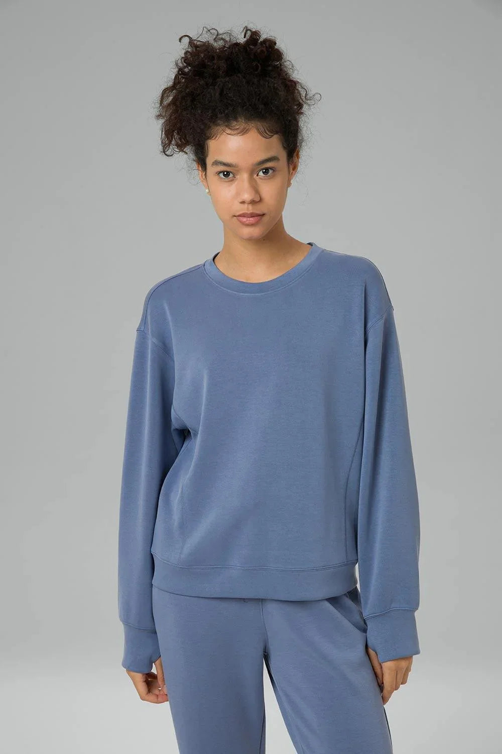 Velvra Modal Crewneck Long Sleeve Sweatshirt 9