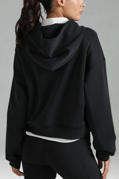 Velvra Modal Cropped Pullover Hoodie 3