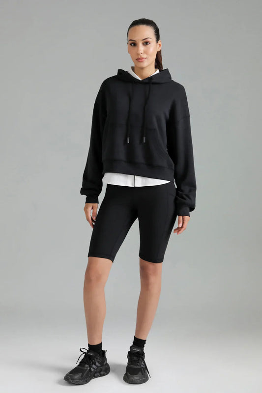 Velvra Modal Cropped Pullover Hoodie 5