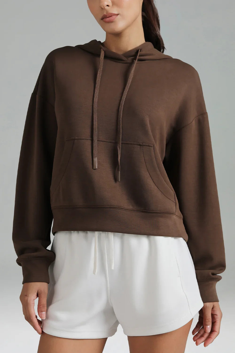 Velvra Modal Cropped Pullover Hoodie 6