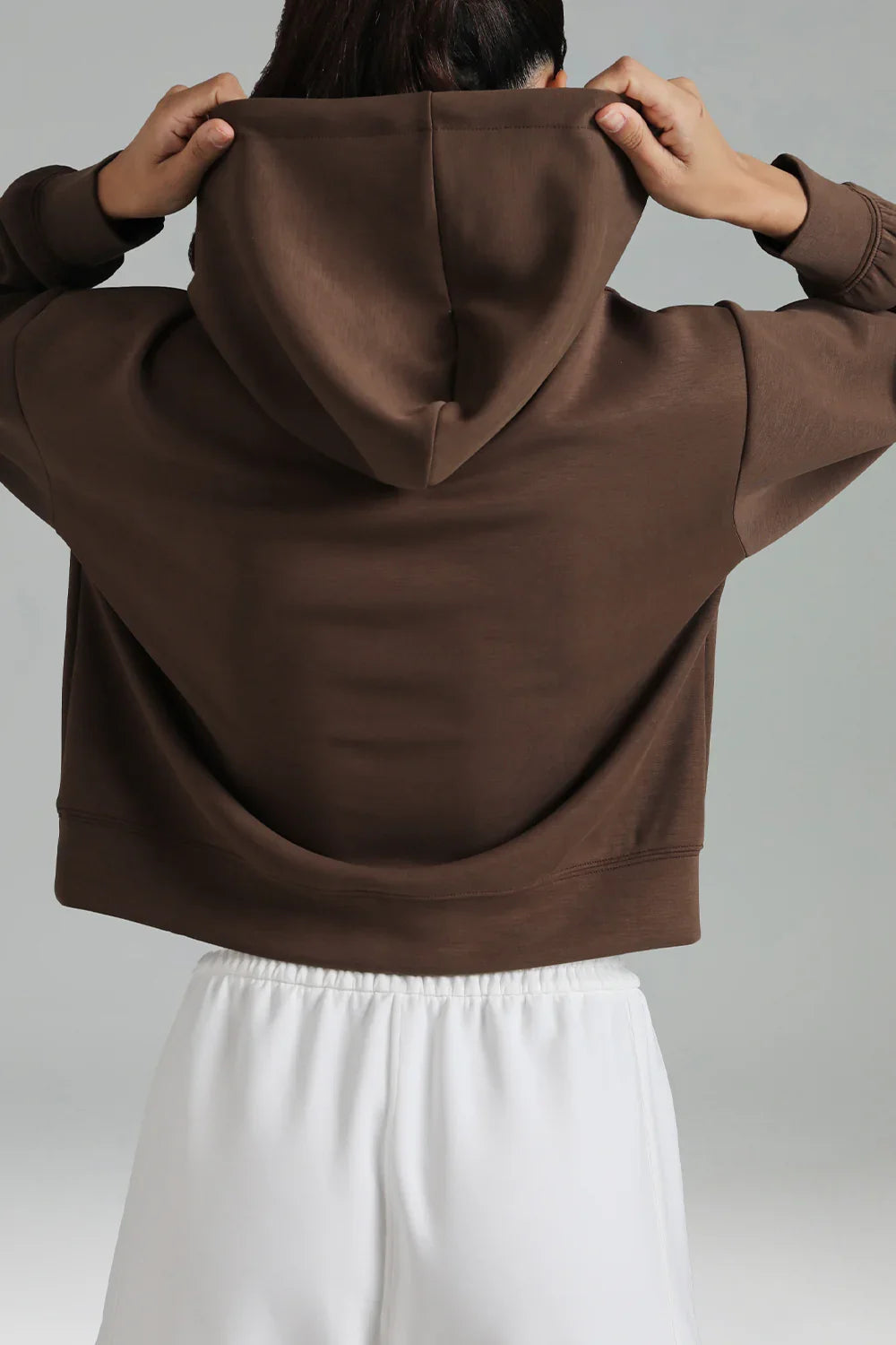 Velvra Modal Cropped Pullover Hoodie 7