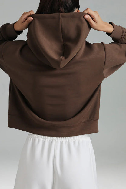 Velvra Modal Cropped Pullover Hoodie 7