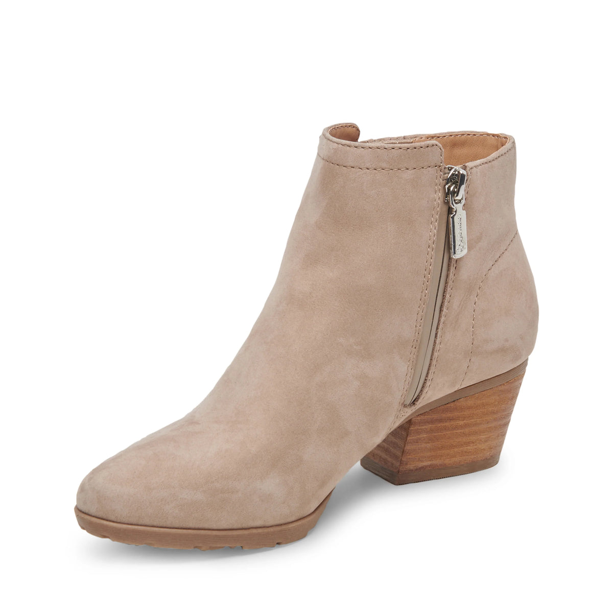 Vero Ankle Booties | Waterproof Nubuck Leather, Block Heel 6