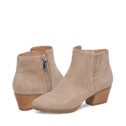 Vero Ankle Booties | Waterproof Nubuck Leather, Block Heel 8