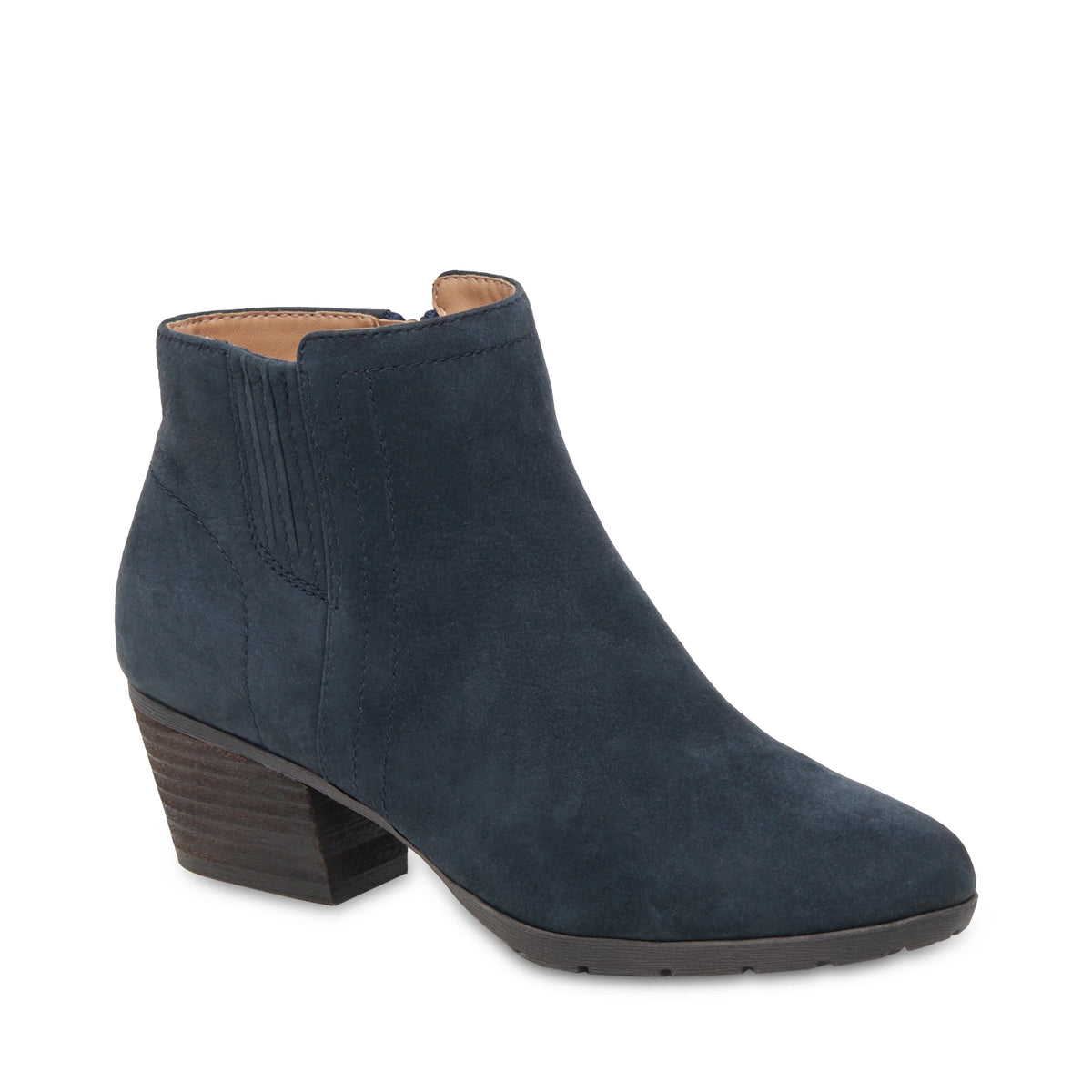 Vero Ankle Booties | Waterproof Nubuck Leather, Block Heel 9
