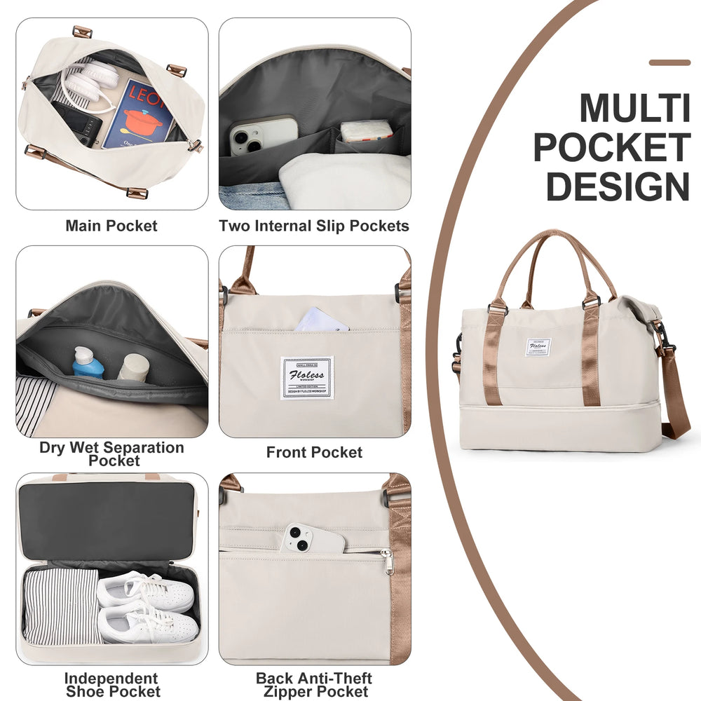 Versatile Travel Backpack | Large Lightweight Bag with Multiple Compartments | Ideal for Weekend Getaways and Hospital Visits 1