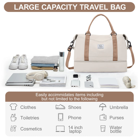 Versatile Travel Backpack | Large Lightweight Bag with Multiple Compartments | Ideal for Weekend Getaways and Hospital Visits 5